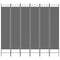 Kamerscherm met 4 panelen 240x220 cm stof antracietkleurig