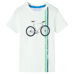 Kindershirt met korte mouwen 104 ecru