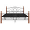 Bedframe metaal zwart 160x200 cm