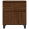 Dressoir 60x35x70 cm bewerkt hout bruineikenkleurig
