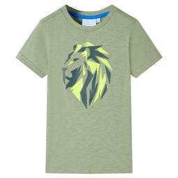 Kindershirt 140 lichtkakikleurig