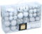 Kerstballen Set en Piek Zilver 101 Stuks Kunststof
