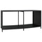 Opbergschappen 2 st poly rattan zwart