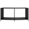 Opbergschappen 2 st poly rattan zwart