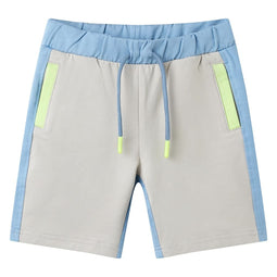 Kindershort met trekkoord 104 blauw