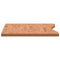 Bureaublad 110x(50-55)x2,5 cm massief beukenhout
