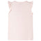 Kindershirt met ruches aan de mouwen glitterprint 104 zachtroze