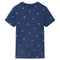 Kindershirt 116 donkerblauw