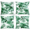 Sierkussens 4 st 40x40 cm stof bladpatroon