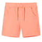 Kindershorts met trekkoord 128 neonoranje