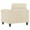 Fauteuil 60 cm kunstleer crmekleurig