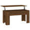 Salontafel 101x49x52 cm bewerkt hout bruineikenkleurig
