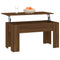 Salontafel 101x49x52 cm bewerkt hout bruineikenkleurig