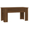 Salontafel 101x49x52 cm bewerkt hout bruineikenkleurig