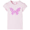 Kindershirt met kapmouwen 116 zachtroze