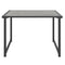 Tuintafel 55x40x37 cm staal antracietkleurig
