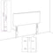 Hoofdborden 2 st 100x7x78/88 cm fluweel donkerblauw