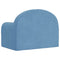 Kinderbank zacht pluche blauw