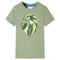 Kindershirt 128 lichtkakikleurig