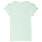 Kindershirt met kapmouwen 116 zachtgroen