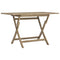 Tuintafel inklapbaar 120x70x75 cm massief teakhout grijs