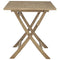 Tuintafel inklapbaar 120x70x75 cm massief teakhout grijs