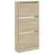 Schoenenkast 60x21x125,5 cm bewerkt hout sonoma eikenkleurig