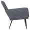 Fauteuil 62x79x79 cm fluweel donkergrijs