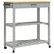 Keukentrolley MONZA 84x40x90 cm massief grenenhout