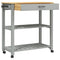 Keukentrolley MONZA 84x40x90 cm massief grenenhout