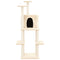 Kattenmeubel met sisal krabpalen 144,5 cm crmekleurig
