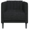 Fauteuil stof zwart