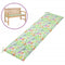 Tuinbankkussen bladpatroon 180x50x4 cm stof