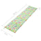 Tuinbankkussen bladpatroon 180x50x4 cm stof