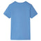 Kindershirt met korte mouwen 128 middenblauw
