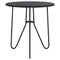 Salontafel 48 cm MDF en ijzer zwart