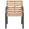 Tuinstoelen 2 st massief vurenhout