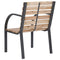 Tuinstoelen 2 st massief vurenhout