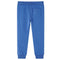 Kinderjoggingbroek 128 gemleerd blauw