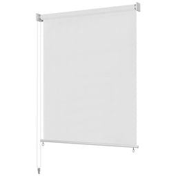 Rolgordijn voor buiten 60x140 cm HDPE wit