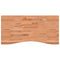 Bureaublad 100x(45-50)x2,5 cm massief beukenhout