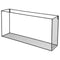 Duraline Wandopbergrek met ronde lijnen 60x30x12,5cm Zwart