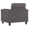 Fauteuil 60 cm kunstleer grijs