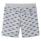 Kindershorts met trekkoord 140 gemleerd lichtgrijs