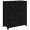 Dressoir 70x35x80 cm massief grenenhout zwart