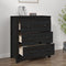 Dressoir 70x35x80 cm massief grenenhout zwart