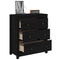 Dressoir 70x35x80 cm massief grenenhout zwart