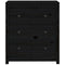 Dressoir 70x35x80 cm massief grenenhout zwart