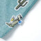 Kindershirt 128 gemleerd lichtgroen