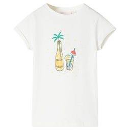 Kindershirt 128 ecru